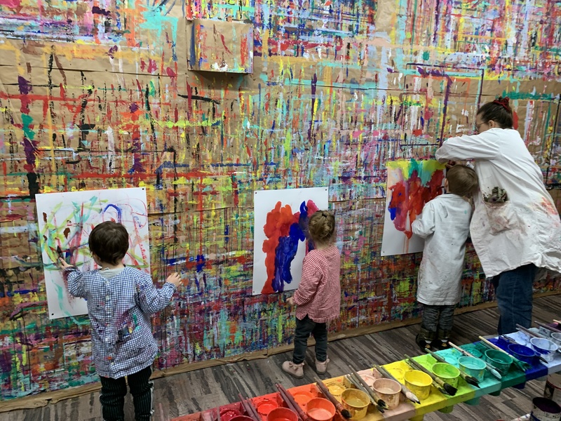 peinture 3 enfants 